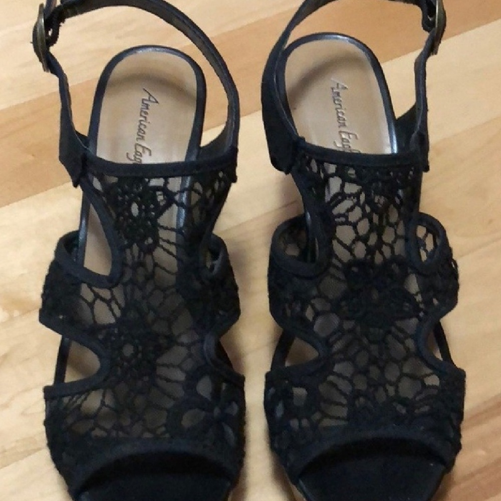 Wedges with lace -American Eagle
